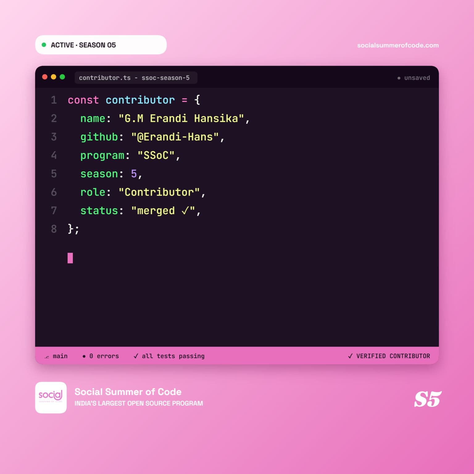 Social Summer of Code